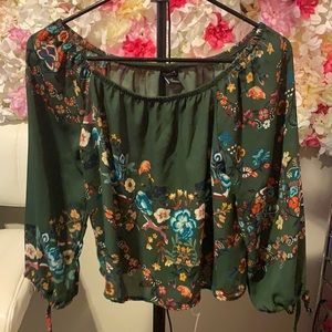 Off the shoulder floral top